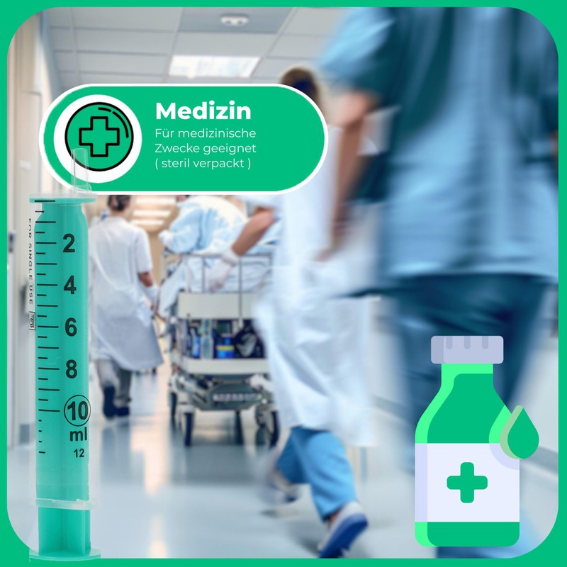 Horn Medical Disposable Syringe Set in Practical Horn Box -