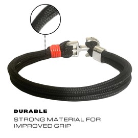 Sus Attire® Paracord Bracelet For Men and Women - Men Bracelets Rope - String Bracelet For Men Women and Unisex - Waterproof (Black)