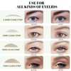 Jeanssar Natural Invisible Single Side Eyelid Tape Stickers(1260Pcs,4styles), Double Eyelid