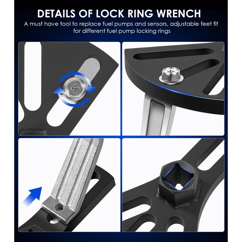 Yoursme Fuel Pump Removal Tool, Universal Fuel Tank Lock Ring
