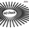 Lelix Felt Tip Pens, 40 Black Pack, 0.7mm Medium Point,