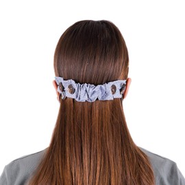 LOFBAZ Strap Holder with Buttons for Hook Face Covering Extender Adjustable Protection Reusable Washable Straps Polka Dots Gray OS