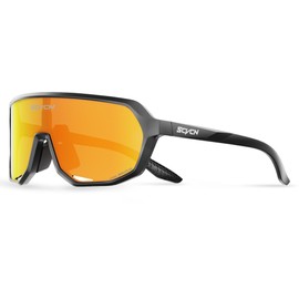 SCVCN Polarized Cycling Glasses UV400 Protection Sports Sunglasses Men Women For MTB Biking Goggles Riding BMX Fishing Running Golf Driving Football Softball and other outdoor sports 501