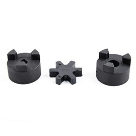1/2" to 1" Log Wood Splitter L095 3-Piece L-Jaw Coupling Set & Buna-N NBR Rubber Spider