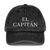 El Capitan Hat (Embroidered Vintage Cap) Pontoon Boat Captain Sailing