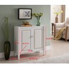 Kings Brand Furniture 2 Door Entryway Console Table Accent Cabinet,