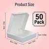 CACASO 50 Pcs Mini Pizza Boxes, Square, White, 3.54 x