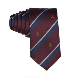 Grace Style Necktie, Uniform Necktie, School Necktie, Striped, Various Selections, Unisex - winered