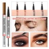 GXGM 2 Stück Microblading Augenbrauenstift Wasserfest, Augenbrauen Stift, 2-in-1 Augenbrauenstift