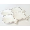 Sigrid Olsen Fish Design Melamine Snack Bowl Set, White, 15x14