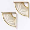 MOROBOR 2PCS Metal Craft Bracket Floating Shelves Shelf Brackets Wall