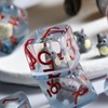 Totoro DND Dice Set, DNDND 7PCS Resin D&D Dice with