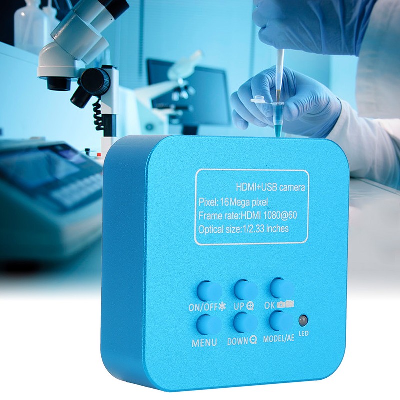 16MP 1080P HDMI USB Industry Microscope Camera TF Card Video