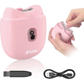 Electric Nail Clipper, Nail Trimmer Nail Polisher 2 in-1, Automatic Nail Clipper 2 Speed Fingernail Clippers Nail File with Light, Women Manicure Set Nail Clippers for Baby Kids Seniors Weak Hands