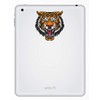 2 x 10cm High Angry Tiger Face Vinyl Sticker Decal
