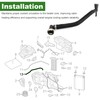 For 2017-2024 Ford Super Duty 6.7L Diesel Heater Core Inlet