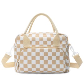 MAMONA Lunch Bag for Women Men Large Capacity Reusable Lunch Box Corduroy Insulated Cooler Tote Bags for Office Picnic