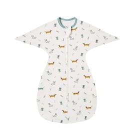 insular Baby Transitional Swaddle with 2-Way Zipper Newborn Sleep Sack Arms Up Infant Sleeping Bag Wearable Blanket, Dachshund Dog, 0-3 Month