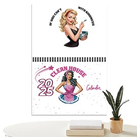 Zueyen Wall Calendar 2025, Family Calendar 2025, Monthly Overview and Holiday Dates, Unique, Cute and Beautiful Pattern Calendar (Housewoman)