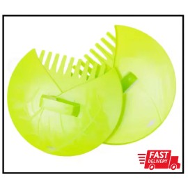 Pair of Leaf Scoops Hand Rakes for Lawn and Garden Cleanup