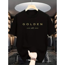 Camiseta Holgada Estampado Golden Jung Kook Algodón