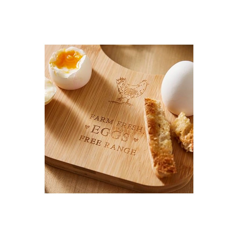 Cooksmart Hen House Lane Bamboo Breakfast Board | Hen Shaped