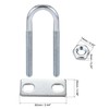 sourcing map Round U-Bolts 2 Sets 0.98"(25mm) Inner Width 90mm