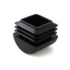 Qty: 16pcs 20mm (3/4") Square Tube Domed Ribbed Inserts End