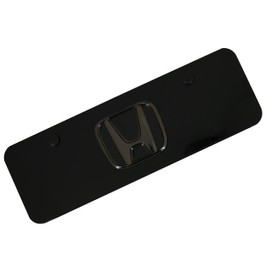 Au-TOMOTIVE GOLD Logo License Plate for Honda (Black)