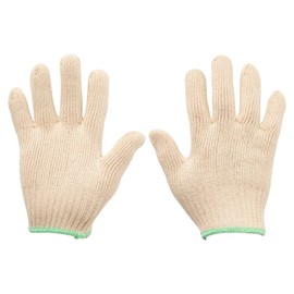 Mittani Corporation Pure Cotton Gloves, Small Size, 8 Gauge, Pure Cotton Thread, 100% Cotton, S Size