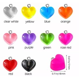 Unbranded 20 PCs Heart Valentines Charms Pendants Assorted Lot Wholesale Findings Bulk
