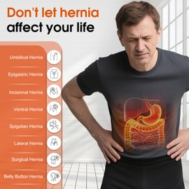 Umbilical Hernia Belt for Men and Women, Hernia Support with 2 Removable Compression Pads and Pressure Belt, Ultra-breathable Abdominal Hernia Belt for Belly Button Hernia, Incisional Hernias