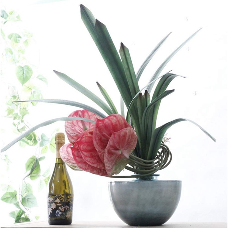 DODXIAOBEUL 3 PCS 27" Artificial Anthurium Lily Flowers for Home