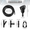 22PCS 13Ft Windshield Washer Hose Repair Kit,Windshield Washer Nozzle Replacement
