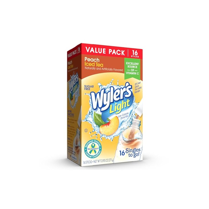 Wyler's Light Singles To Go Powder Packets, Water Drink Mix,