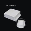 IP66 ABS Waterproof Junction Box, 190x190x70mm Waterproof Dustproof Outdoor Project