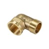 sourcing map Brass Pipe Fitting 90 Degree Street Elbow G3/4