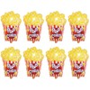 NYGGTYK 8 Pieces Popcorn Balloons, Creative Aluminium Film Balloons, Funny