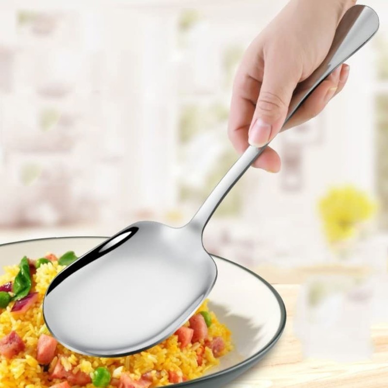 ARFUKA Serving Spoons Stainless Steel Buffet Serving Spoon Large Serving