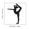 Gymnastics Rubber Stamp, 3/5 Inch Small Mini Stamp for Scrapbooking