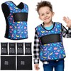 Janmercy Weighted Vest for Kids Adjustable Breathable Compression Vest for