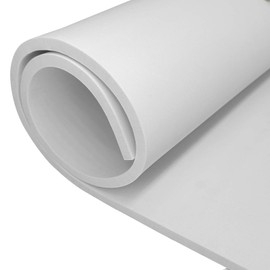 EVA Foam Roll - 8mm Thick White Craft Foam Sheets - 15" x 39" Large Cosplay Foam Sheet - Ultra High Density 86 kg/m³ - Pliable & Elastic for Craft Projects Costume Cosplay Foam - by Biguphate