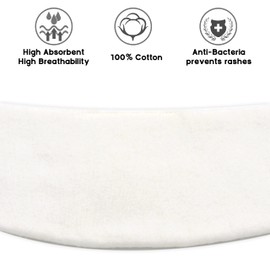 Tummy Liners for Sweat Rash -Brushed Cotton on Both Sides- Plus Size Under Belly Sweat Liners Belly Pad Belly Band for Skin Rash – 3PCS (Large)