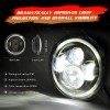 BRICOLOGHT 7"inch LED Projector BLACK Hi/Lo Headlight For Harley Street