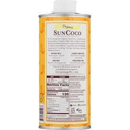 La Tourangelle Organic Sun Coco Oil 25.4 Fl. Oz., Neutral Flavor & High Smoke Point, Blend of Organic Sunflower Oil and Organic Coconut Oil