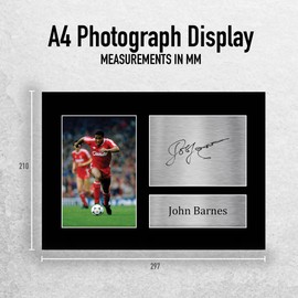 HWC Trading A4 John Barnes Liverpool Gifts Printed Signed Autograph Picture for Fans and Supporters - A4
