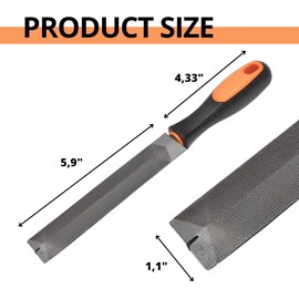 Double Hook Sharpener Tool - Small Metal File for Professionals Saw Sharpening Files for Hand Saws Pruning Saw File Hand Saw Mill File