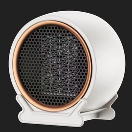 Portable Indoor Electric Space Heater, 1200W/800W Safe and Quiet, Freestanding Office Room Desktop (white)