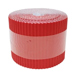 Bright Ideas Corrugated Border Roll for School Displays, Red, 10cm x 7.5m. BI7885.