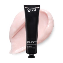 gitti Night Restoring Hand Balm I Natural Hand Care, Non-Toxic, 99% Natural Origin, Cruelty-Free, Vegan Collagen, Restores Skin Barrier, Reduces Wrinkles, Hydrates Skin, Floral Scent (2.53 fl oz)